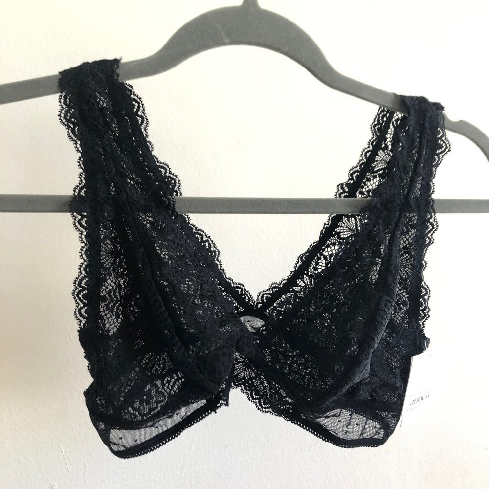 Auden Women's Black Unlined High Apex Bralette